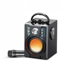 Nagy hordozható hangszóró mikrofonnal